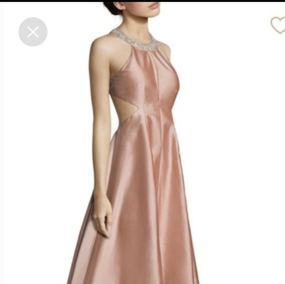 New‎ aidan mattox cutout taffeta gown